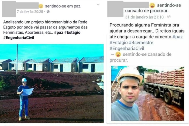 Reprodução/Facebook Posts que resultaram na demissão do estagiário