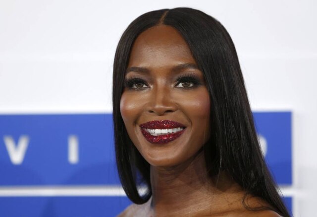REUTERS/Eduardo Munoz A modelo Naomi Campbell fez sucesso com a boca brilhante no VMA 2016.