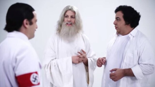 YouTube / @Porta Dos Fundos Cena do vídeo 'Céu Católico', do Porta dos Fundos