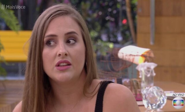 Reprodução de 'Mais Você' (2018) / Globo Eliminada do 'BBB' cometeu a gafe no programa 'Mais Você'