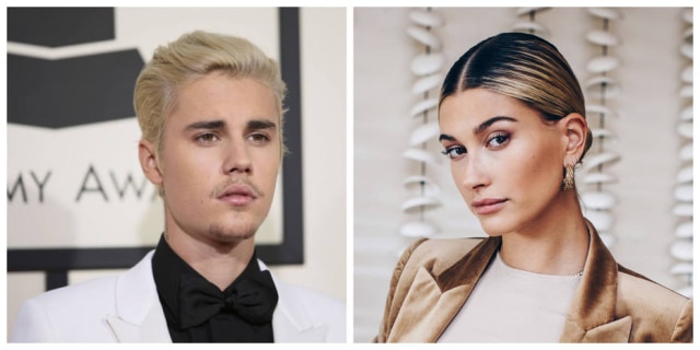 Danny Moloshok/Reuters | Nina Westervelt/The New York Times Hailey e Justin Bieber comemoram o aniversário de um ano da cerimônia que celebrou o casamento do casal