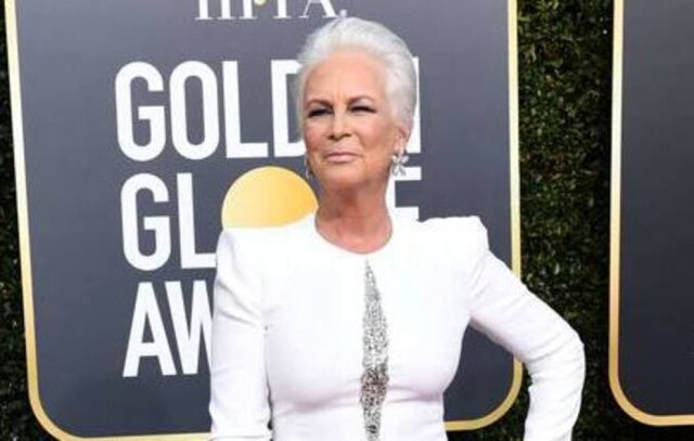 Valerie Macon/AFP Jamie Lee Curtis no Globo de Ouro.