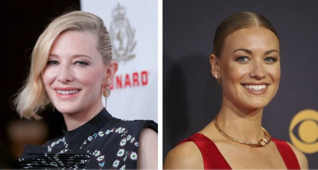 REUTERS/Mario Anzuoni/Mike Blake As atrizes Cate Blanchett e Yvonne Strahovski.