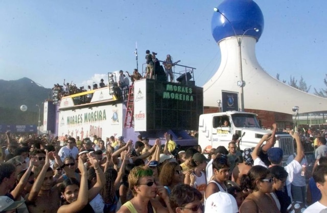 Wilton Junior / Estadão Moraes Moreira em Trio Elétrico no Rock In Rio 3, em 2001.