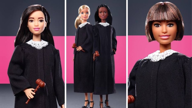 Twitter / @barbie Coleção foi inspirada na baixa representatividade feminina nos tribunais dos Estados Unidos.