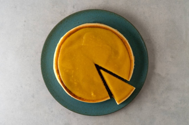 Arquivo Pessoal Cheesecake de manga, novidade da confeitaria Marilia Zylbersztajn.